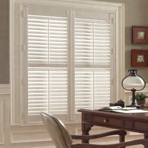 Factory custom wooden plantation window shutters direct from China
