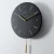 Import Factory Direct Natural Black Round Stone Slate Wall Clock for decoration from China
