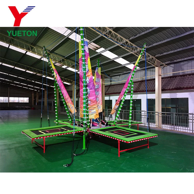 Factory Direct Popular Carnival Game Ride Kids Bungee Jumping Trampoline With CE Certified