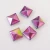Import Factory Direct Rainbow Decorative Double Sided Cap Nails Metal Square Rivet from China