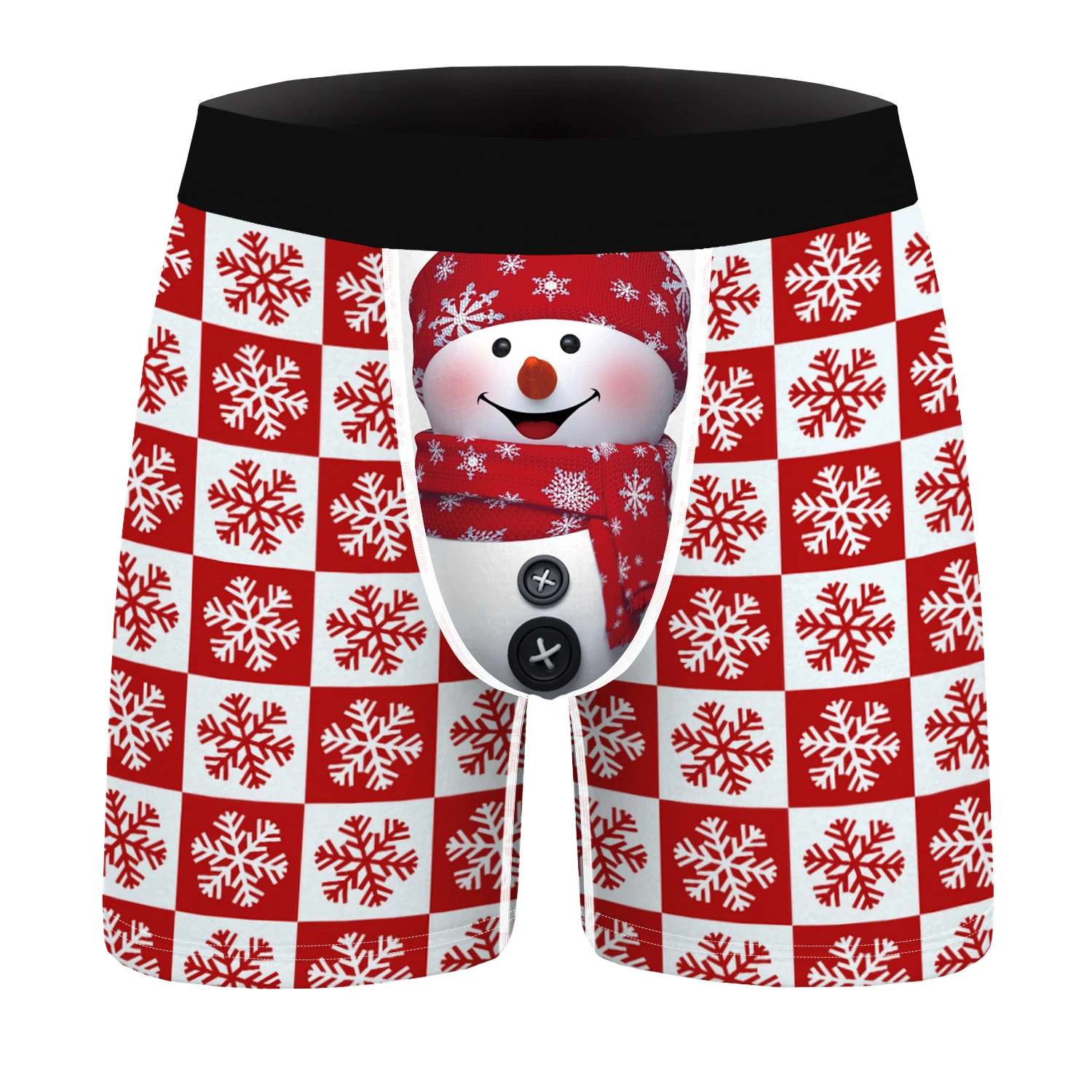 Factory direct sale Christmas underwear  snowman pattern comfortable men boxer briefs