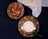 Factory direct wholesale hotel dish ceramic dinner plate set restaurant ecofriendly dishes plates