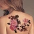 Import Factory price cheap custom temporary rose design body art transfer sticker lower back tattoo from China