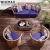 Import Factory Rattan Outdoor Dining Table Set Patio Outdoor Rattan Wicker Furniture Sets Waterproof Hotel Project Outdoor Furniture from China