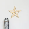Factory supply custom laser engraved Beveled Nautical Star Wood Sign for decor