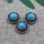 Import Factory wholesale fashion design metal western saddles turquoise conchos for belt buckles from China