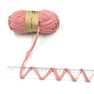 Fancy crochet baby t shirt polyester yarn for hand knitting yarn
