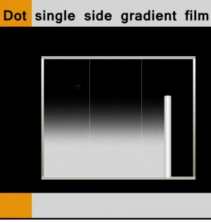 Fasara films single dual white dot gradient decorative tint films window decoration films  privacy protection