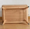 Fashion ash wood 4 legs bedroom storage table vintage wooden nightstand