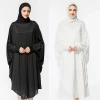 fashion batwing sleeves turkish gowns wear muslim turban islamic clothing abayas womens modest dresses