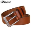 Fashion business design high quality alloy needlepoint buckle italy leather belts for men