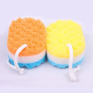 Fashion colored absorbent soap dispenser seaweed natural sea foam bath sponge