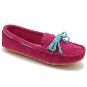 Fashion leather moccasin lady shoes