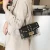 Import Fashion Messenger Bag Chain Clear Jelly Bag Shoulder Bag Female Rivets Transparent Square Pvc Handbag from China