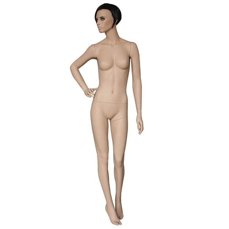 fashion store window display fiberglass female mannequin with make up