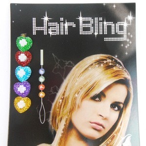 Fashion Wholesale Star Flower Heart Hair Bling Crystal for Hair Styling