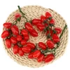 Fast Shipping Artificial Red Cherry Tomatoes Lifelike Fruit Fake Food Home Party Kitchen Decoration