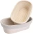 Import Fast shipping   stock Banneton Brotform Round bread  banneton proofing basket set from China