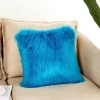 Faux wool square sofa pillow case sofa cover with pillow sofa seat pillow