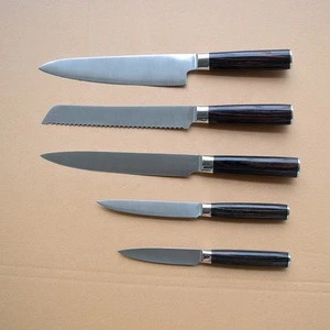 Fine Polishing Factory OEM Kitchen Knife with Pakka Handle