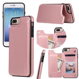 Flip Wallet Card Holder Leather Mobile Phone Case Full Coverage for iPhone 6 7 8 Plus X XS Max XR 11 Pro Max SE 2020