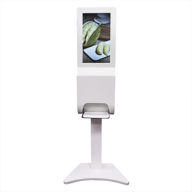 Floor Stand Automatic Alcohol Gel Dispenser Soap Dispenser Touchless Automatic Free Hand Sanitizer Advertising Digital Signage