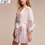 Floral Bath Sleeping Robe Women