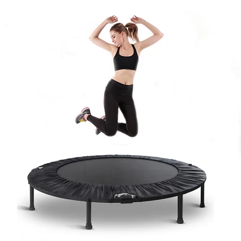 Folding Kids Jumping Indoor Fitness Rectangle Safety Net Round Jumpingbed Mini Trampoline