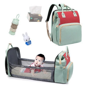 Folding New Portable Baby Travel Crib Bed Carry Cot Shoulder Accessories Bag Mommy Nappy Backpack Travel Nursing Diaper Bag