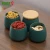 Import Food grade 90ml 105ml 120ml Green ceramic multi size kitchen storage tank with strong seal and bamboo cover from China