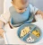 Import Food Grade Safe Silicone Baby Bibs Easily Clean Silicone plate set  Baby Gift For Children from China