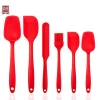 food grade silicone ergonomic design baking tool baking silicone shovel six pieces silicone spatula set