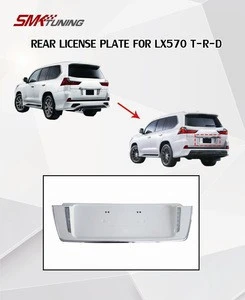 For 2016-UP LX570 TRD Rear License Plate white color,Good Quality