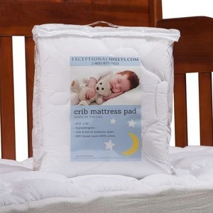 For Cribs Quilted Mattress Protector - Soft and Breathable 100% Waterproof Quilted Cotton Cover Protects Cot Mattress