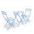 Import Four Seats Folding Iron Table Chair Set Outdoor Foldable Metal Table from China