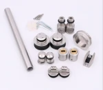 Framless sliding Bathroom shower room accessories fittings glass door system