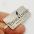 Free design stainless steel metal tags custom logo tag handbag accessories metal
