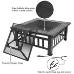 Free Shipping Outdoor Garden Portable Courtyard Iron Metal Bowl Fire Pit