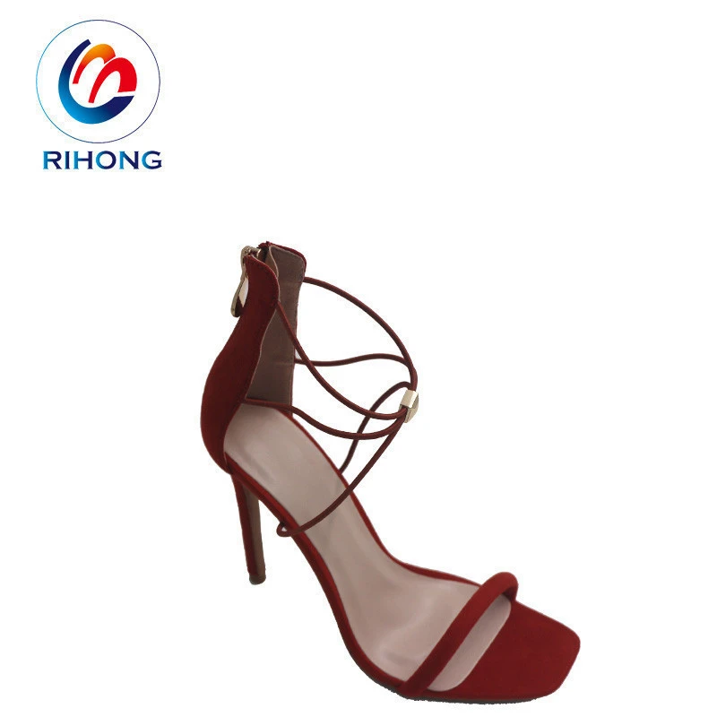 from China anti-slip high heel new style red ladies dress shoes women