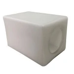 frosted mouth blown square opal glass lamp shade