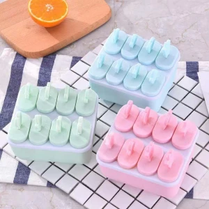 Frozen Silicone Popsicle Ice maker Ice Cream Mould with Plastic sticks
