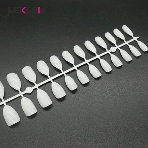 Full-covered Oval Artificial Fingernails Round Fake Acrylic Nail Tips