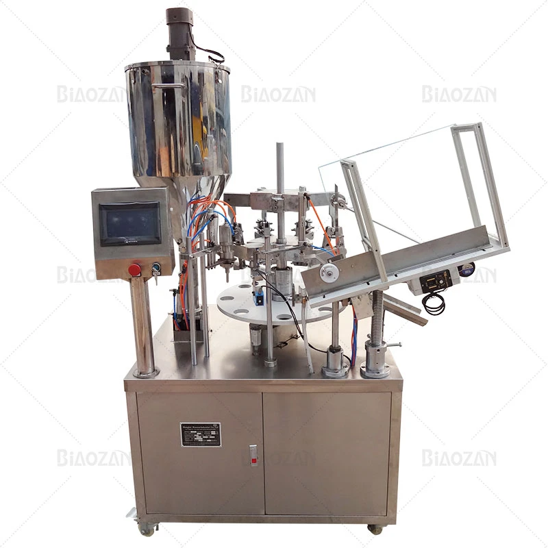 Fully Automatic Plastic Toothpaste Tube Soft Cosmetic Cream Paste Tube Filling Sealing Machine