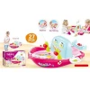 funny children pretend play toy kitchen set & fishing set 2 in 1 with light and music