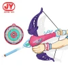 Funny sport game bow and arrow toy kids shooting archery with target soft bullet