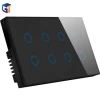 G-Tech plus Smart Switch 8 Gang Toughened Glass Crystal Panel Sensitive Touch Remote Control WIFI Light Switch