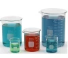 Glass pyrex beaker set of 5/beaker glass/glass beaker with handle