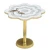 Import Glass round top and metallic root base home decoration side table metal iron round tray table sofa bed side coffee table modern from India