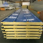 Glass Wool Sandwich Roofing Panel Thermal Insulated Fireproof Sandwich Plates for Container House