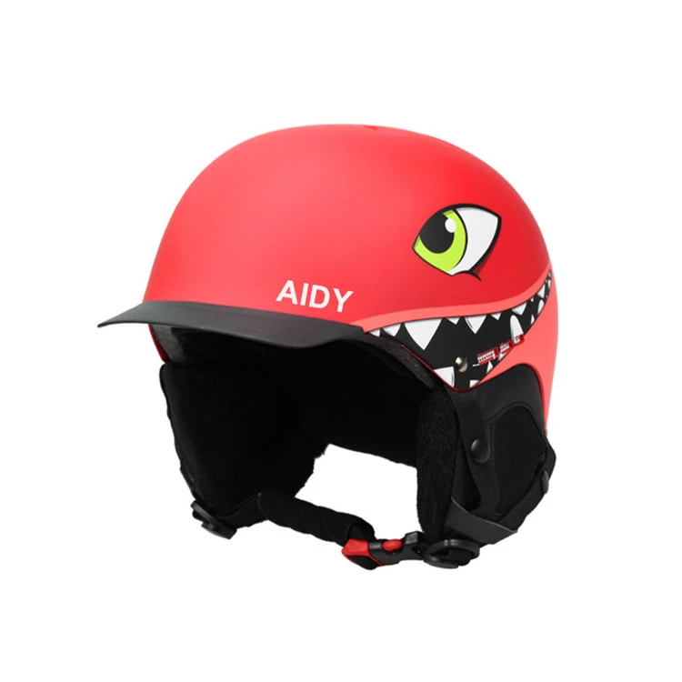 glossy matte classic colorful cute headgear with head rim ski snowboard helmet
